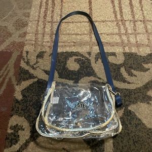 Clear Purse with Pitt Pittsburgh Logo